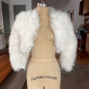 Retro Feather Bolero Jacket